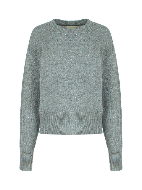 Dark Grey Lurex & Sequins Jumper, 1