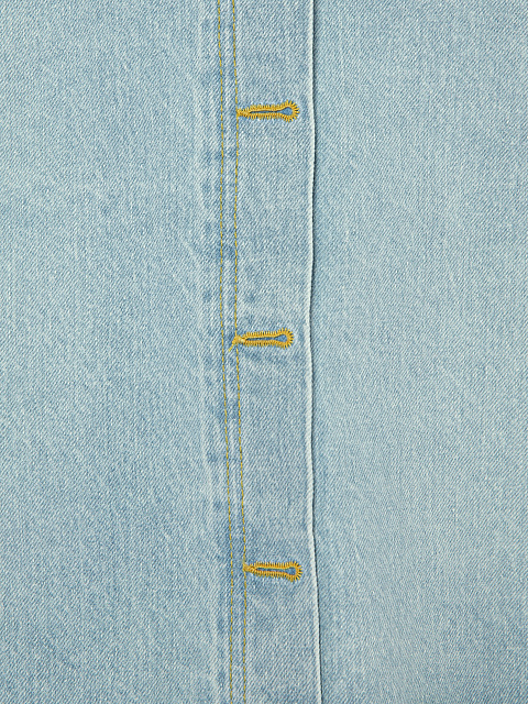 Blue Denim Cropped Jacket, 4 Blue Denim Cropped Jacket, 4