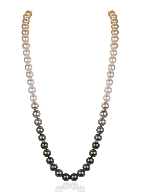 Necklace with South Sea and Tahitian pearls, 5