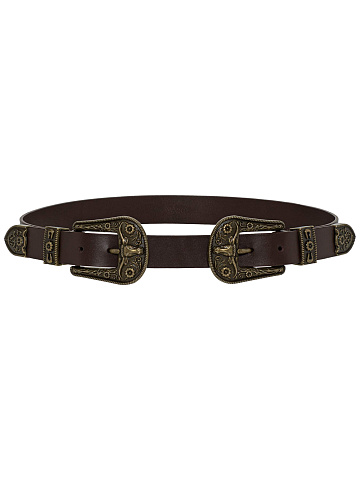 Brown leather belt, 1