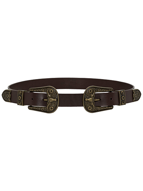 Brown leather belt, 1 Brown leather belt, 1