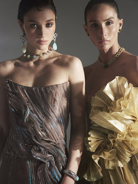 Brown Plisse Organza Maxi Dress, 10