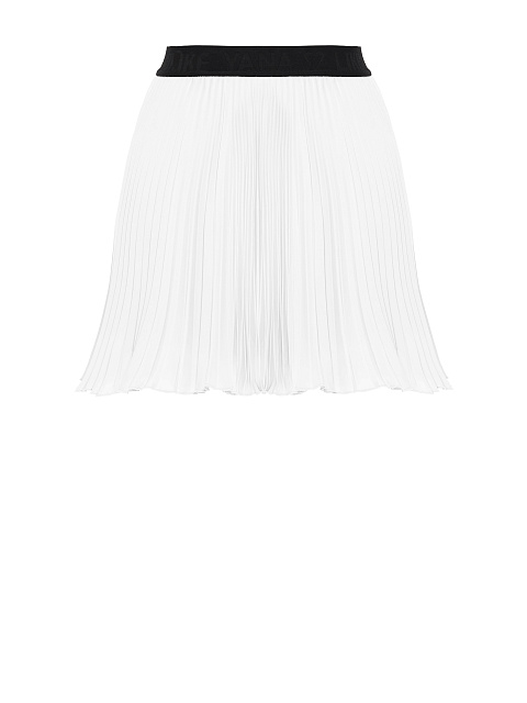 White Pleated Mini Skirt, 1