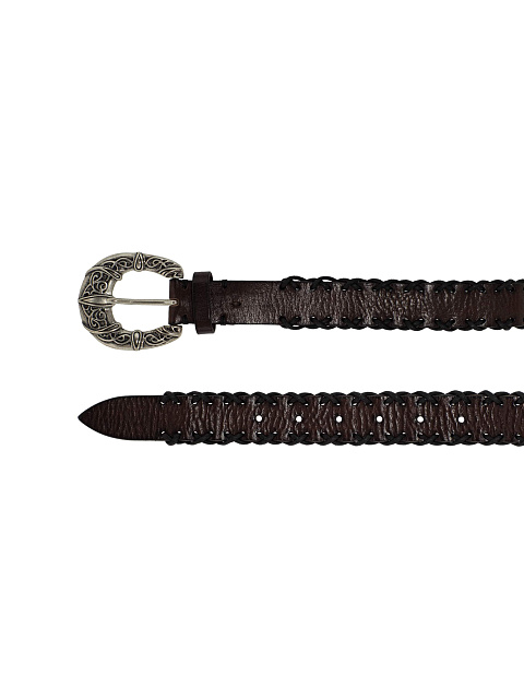 Brown leather belt, 2 Brown leather belt, 2