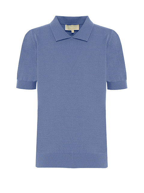 Blue Short Sleeves Jumper, 1