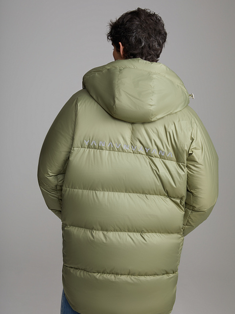 Khaki Green Unisex Hooded Puffer Jacket, 9 Khaki Green Unisex Hooded Puffer Jacket, 9