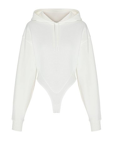Milky footer hoodie, 1