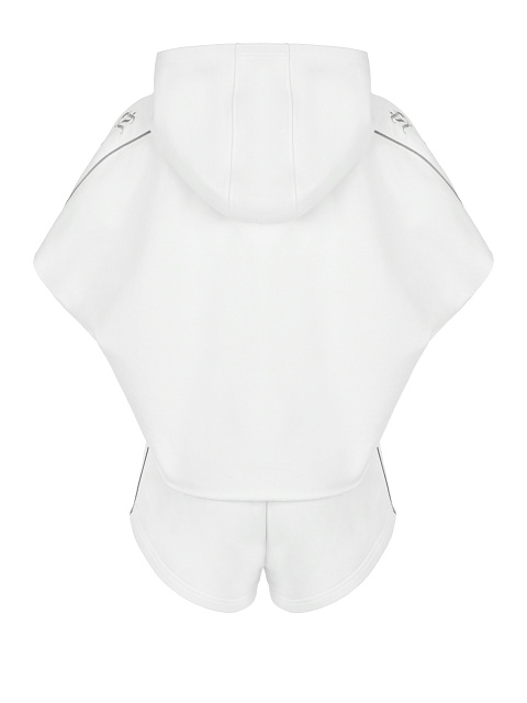 White & Grey Embroidery Jersey Set, 2