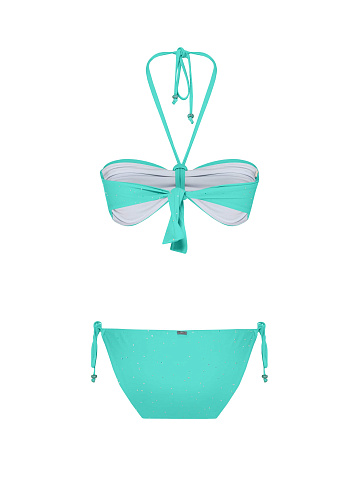 Mint swimsuit with rhinestones, 2