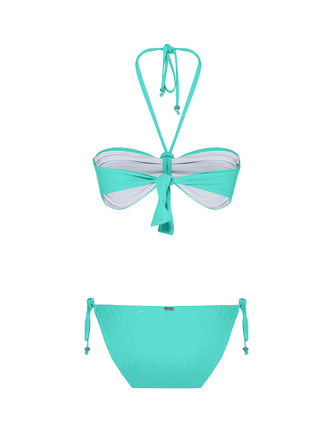 Mint swimsuit with rhinestones, 2