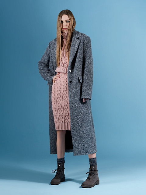 Pink Cable Knit Midi Skirt, 4