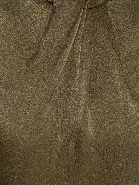 Olive Green Silk Blouse, 3