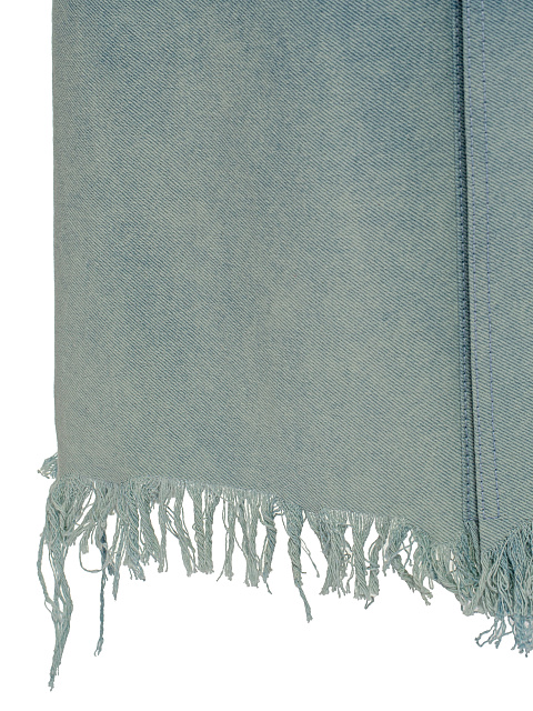 Blue Denim Midi Skirt, 4