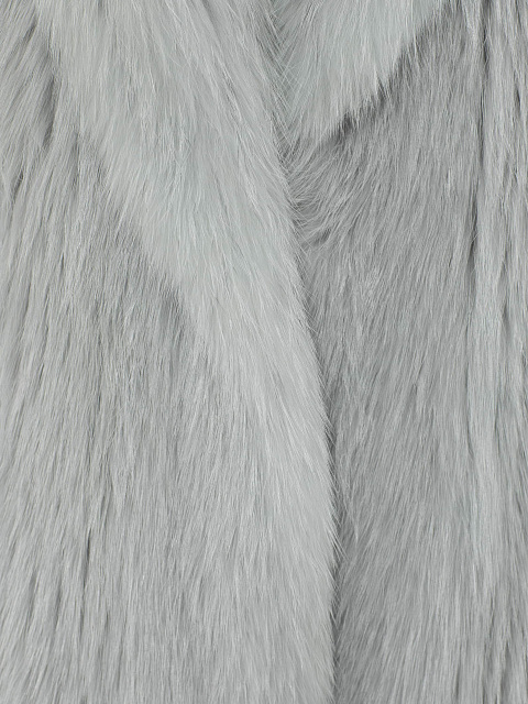 Gray Knitted Fox Fur Coat, 3 Gray Knitted Fox Fur Coat, 3