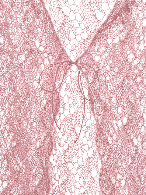 Pink mohair children's cardigan, 3