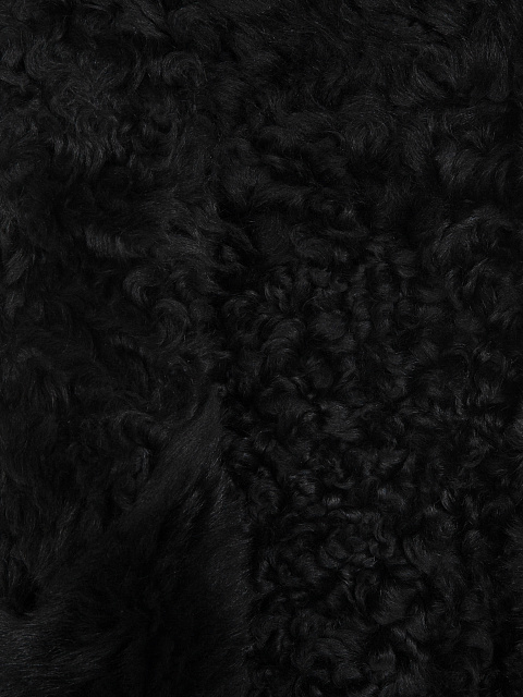 Black Shearling Vest, 5