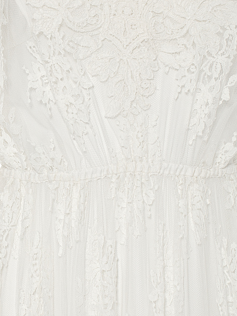 White Lace Midi Dress, 4