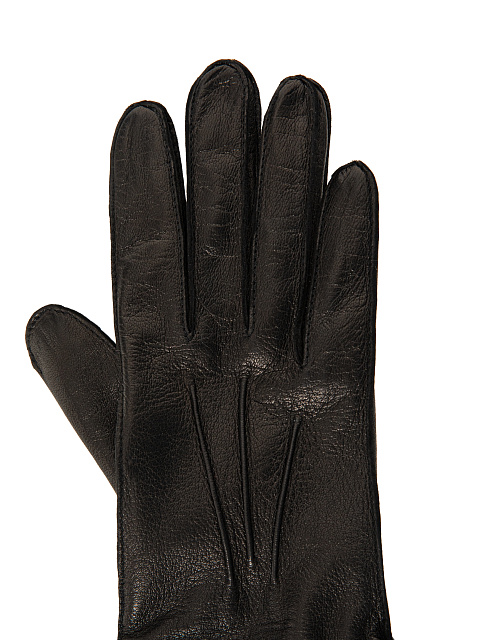 Black fur‑trim gloves, 3