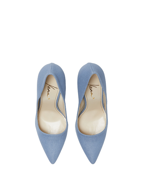 Light Blue Denim Pumps, 4