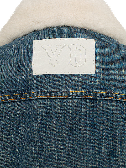 Blue Denim & Mink Fur Jacket, 4