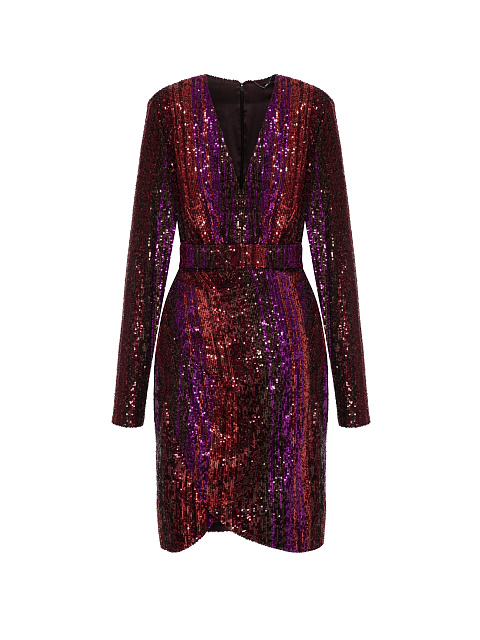 Knit Mini Dress With Sequins, 1