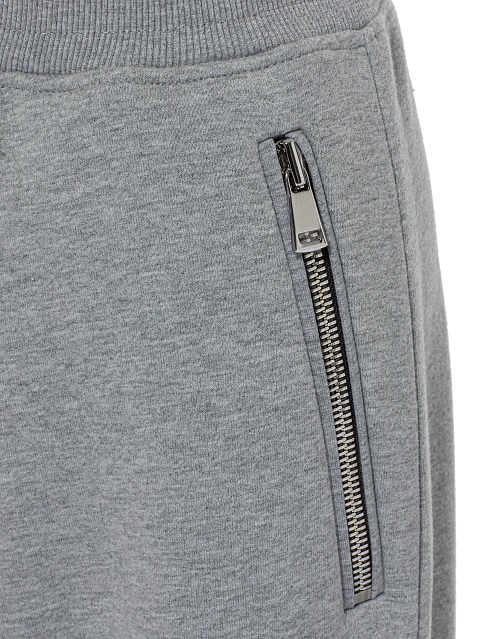 Men's Grey Embroidered Jersey Suit, 5