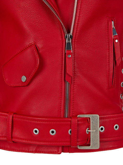 Red Leather Biker Vest, 3 Red Leather Biker Vest, 3