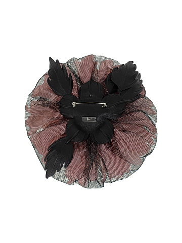 Organza brooch with veil, 2