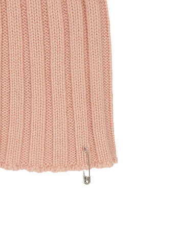 Pink Cashmere Safety Pin Beanie, 2
