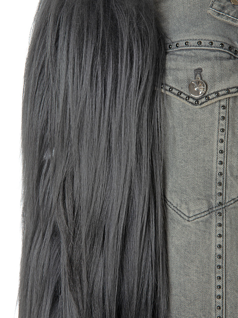 Grey Denim & Yak Fur Jacket, 11 Grey Denim & Yak Fur Jacket, 11