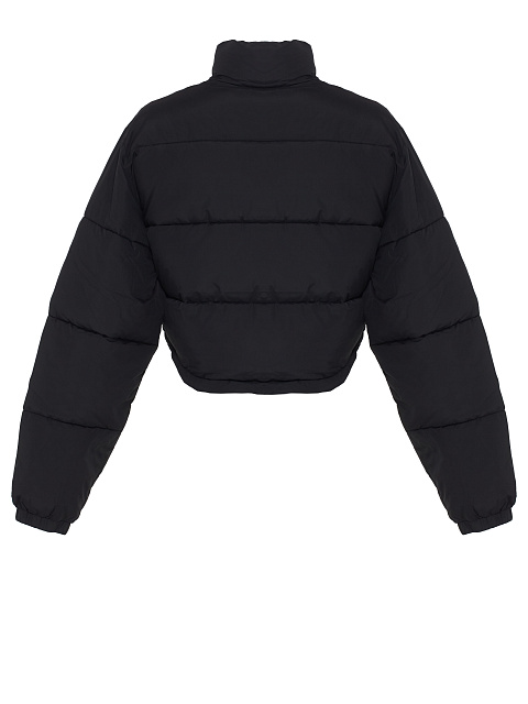 Black cropped down jacket, 4