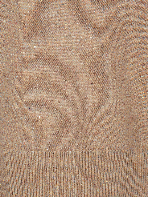 Rose Beige Lurex & Sequins Jumper, 3