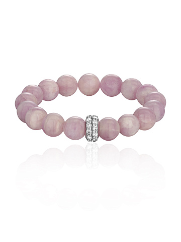 Silver, Kunzite & Cubic Zirconia Bracelet, 1