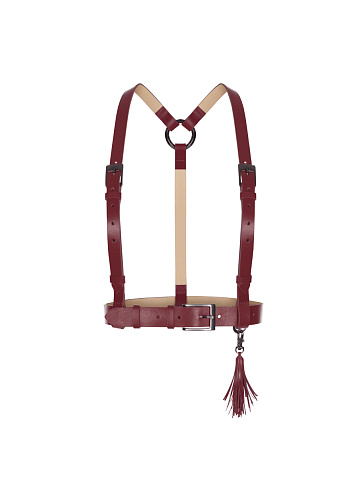 Bordeaux Leather Sword Belt, 1