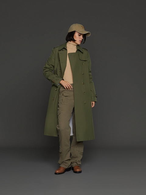 Khaki Cotton Trench Coat, 9 Khaki Cotton Trench Coat, 9