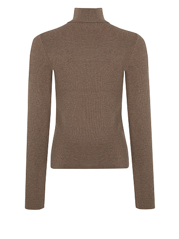 Brown Cashmere & Silk Turtleneck, 2