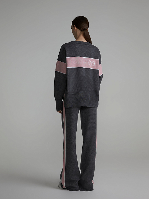 Grey & Pink Bad Girls Club Sweater, 7 Grey & Pink Bad Girls Club Sweater, 7