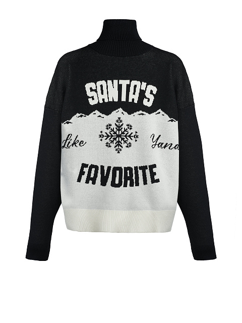 Black & White Santa's Favorite Sweater, 1
