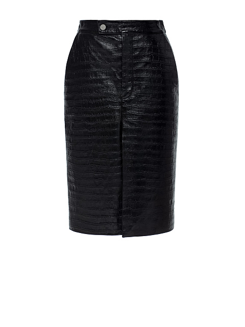 Black leather skirt, 1