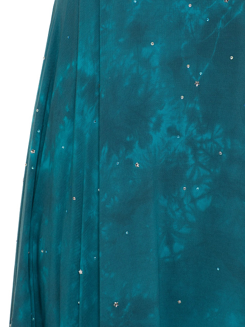 Turquoise Viscose Sundress With Crystals, 3 Turquoise Viscose Sundress With Crystals, 3