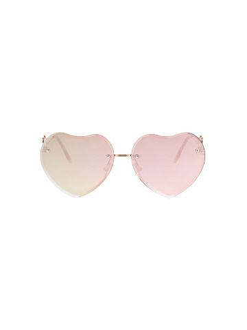 Pink Mirroed Heart-Shaped Sunglasses, 2