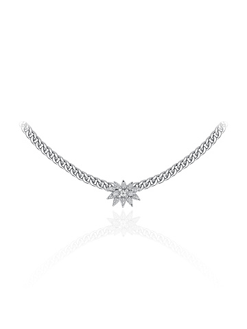 White God Diamond Chain Necklace, 1