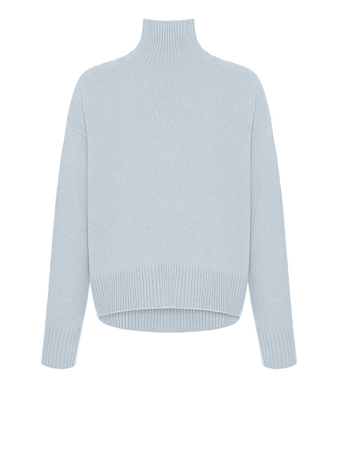 Light Blue Lurex Royal Cashmere Turtleneck Sweater, 1 Light Blue Lurex Royal Cashmere Turtleneck Sweater, 1