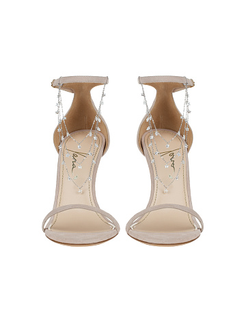 Silver & Cubic Zirkonia Stars Sandal Chains, 2