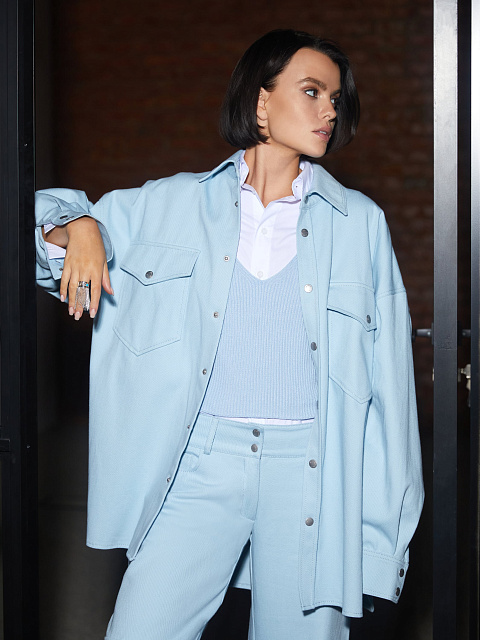 Blue Cotton Printed Shirt & Pants, 9 Blue Cotton Printed Shirt & Pants, 9