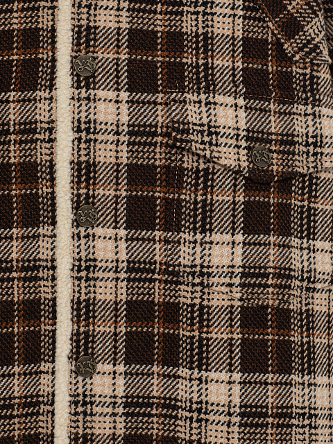 Brown Jacket With Beige Check, 3