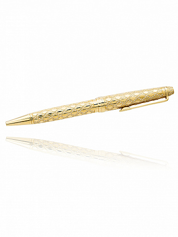 Pen with gold plating and diamonds, 1