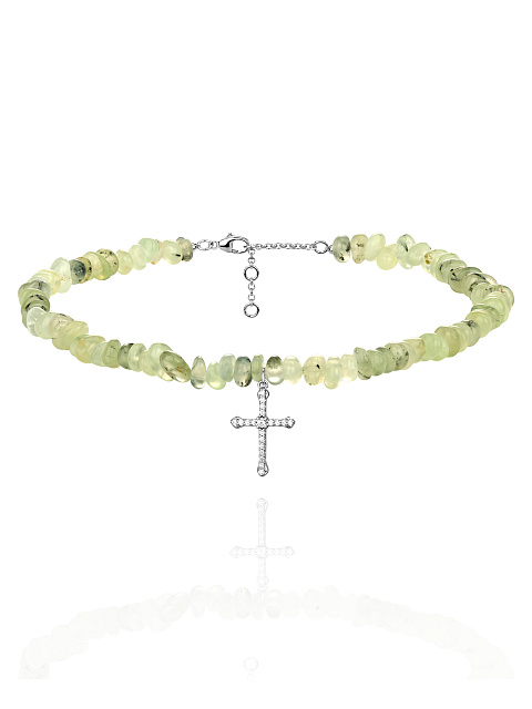 Cubic Zirkonia & Quartz Choker, 1 Cubic Zirkonia & Quartz Choker, 1