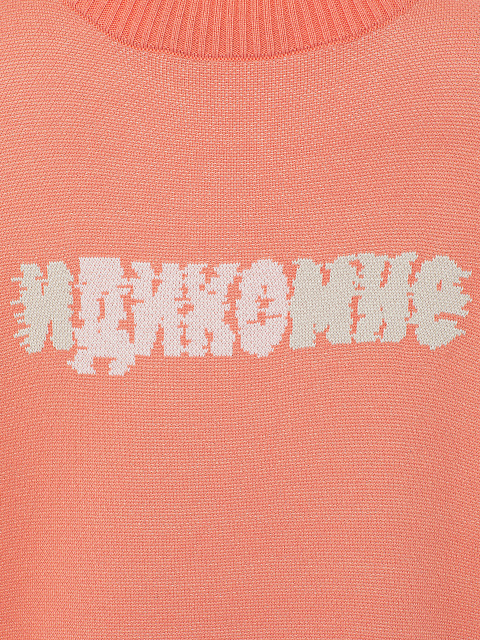 Orange Oversized "Come to me" Sweater, 3