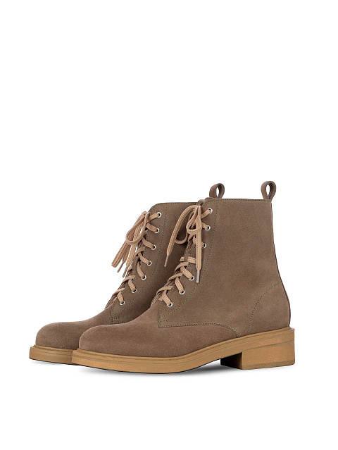 Khaki Suede Boots, 1